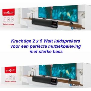 Gembird - Bluetooth Soundbar Luidspreker - Zwart - Ingebouwde Microfoon
