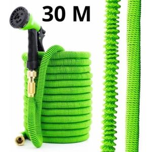 Ultra sterk Durable Expandable Hose - Tuinslang – 30M – Groen kleur | Messing aansluiting | Gold