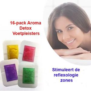 16-pack Aroma Detox Voetpleisters in 4 geuren