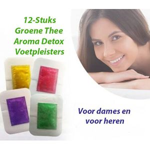 Aroma Detox Pleisters - 12-Pack - Groene Thee - Vitamine C - Bamboeazijn
