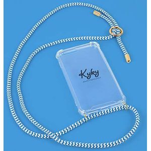 Kyky Amsterdam Big Fat Greek telefoonketting voor iPhone X/XS zilver