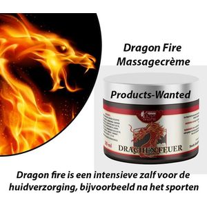 2-Potten Dragon Fire Massagecrème Plus Menthol Eucalyptus 30ml