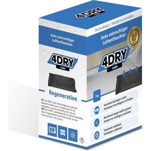 4DRY - Auto-ontvochtiger - 1kg - Herbruikbaar - Scheurvast