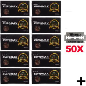 50x Euromax double edge blades - scheermesjes