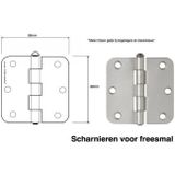 247WOOD - Freesmal - 89x89 Rechts - Technische Kunststof