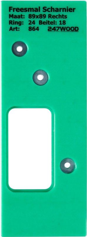 247WOOD - Freesmal - 89x89 Rechts - Technische Kunststof