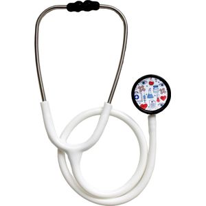 Stethoscoop Medisch Classic - Wit - Medical Minds Membraan  - Dual - Professionele Kwaliteit voor Medisch Specialist