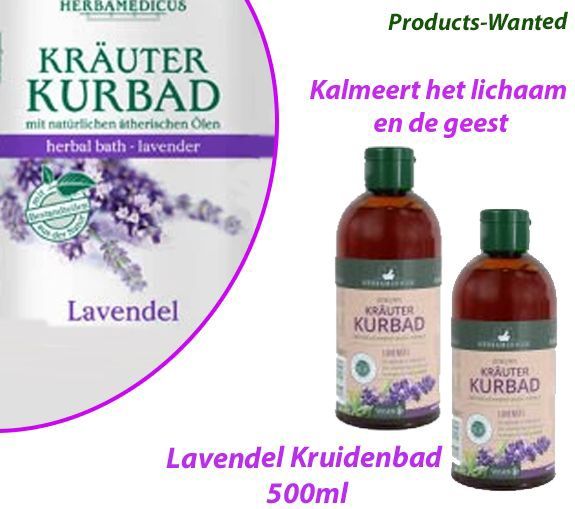 2-Flessen Lavendel kruidenbad 500ml