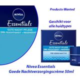 2-Stuks Nivea Essentials Goede Nachtverzorgingscrème 50ml