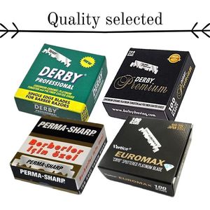 TOP 4 Derby single edge razor blades - Perma sharp - Euromax - kappersmesjes - shavette mesjes