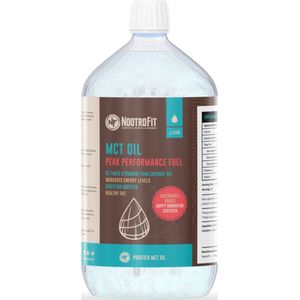 NootroFit - MCT Olie - MCT C8/C10 - Cononut Oil Fractionated - 1000 ml