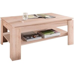 Aboma salontafel met 1 plank licht eiken decor.