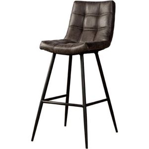 Barstoel met Rugleuning | Teakea - Navarra barstool | 55x41x105 | Antraciet