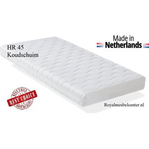 Matras 70x180 x14 cm Koudschuim HR 45 met Anti-allergische Wasbare hoes. Royal Meubel Center.nl ®
