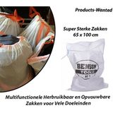 Opbergzakken - 10-Stuks - Polypropyleen - Waterafstotend - Lichtgewicht