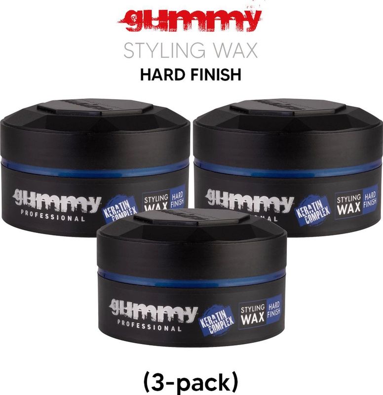 Gummy wax hard finish (3-pack)