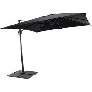 SenS-Line Honolulu zweefparasol 250x250cm - Vierkant - Antraciet