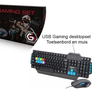USB Gaming Desktopset -Toetsenbord en Muis