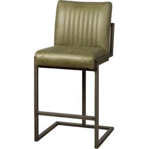 Barstoel met Rugleuning | Teakea - Ferro barstool | 61x50x101 | Groen