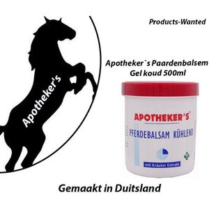 Apotheker's - Paardenbalsem Gel Koud - 500ml - Eucalyptusolie - Rozemarijnolie