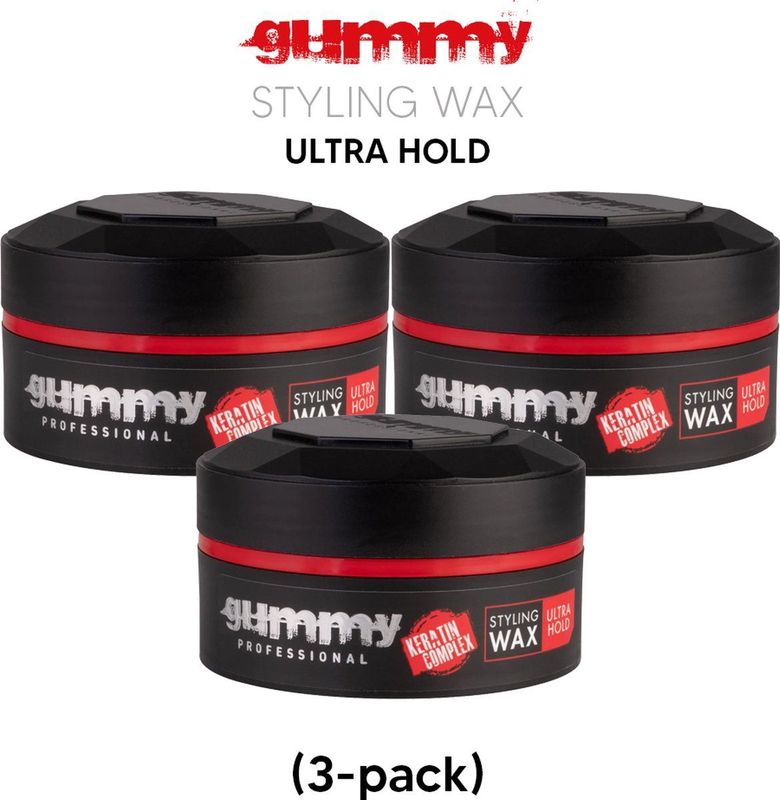 Fonex - Gummy Styling Wax - Ultra Hold - 150ml - Zwart