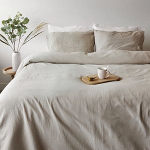 Town&Country - Mousseline - Dekbedovertrek - Sand - 100% Mousseline Katoen