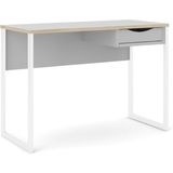 Fula bureau 110 cm 1 lade wit, mat wit.