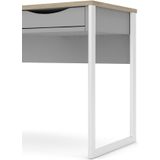 Fula bureau 110 cm 1 lade wit, mat wit.