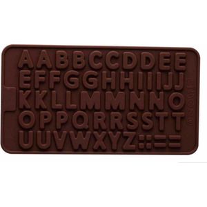 ProductGoods - Chocoladevorm mal alfabet letters siliconen vorm voor ijsblokjes chocolade fondant