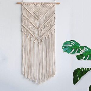 Macrame Wandkleed - Boho Decoratie - Wandhanger - Katoen - 100x40 cm