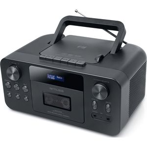 Muse M-182DB - Draagbare Bluetooth DAB+ CD- en Cassettespeler - Zwart
