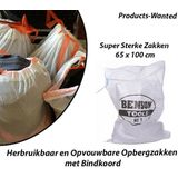 Benson - Opbergzakken - 15-Stuks - 65 x 100 cm - Herbruikbaar en Opvouwbaar