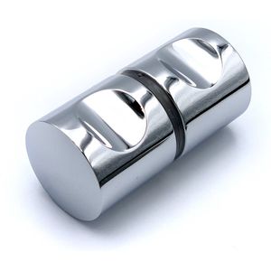 Douchedeurknop 705 rond half 30mm - Chroom