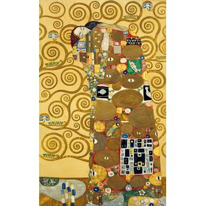 Kunstdruk Gustav Klimt - Die Erfüllung 85x138cm