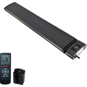 Wifi infrarood terrasverwarmer black heater  1800 - 2400Watt