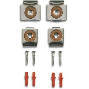 Spiegelklemmen - Staal Verchroomd - Geschikt voor Glasdikte tot 6 mm