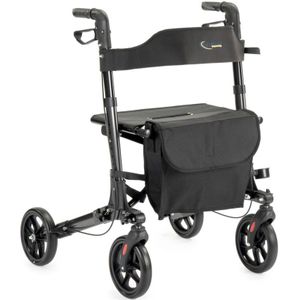 MultiMotion - City Rollator - Antraciet - Aluminium - Lichtgewicht