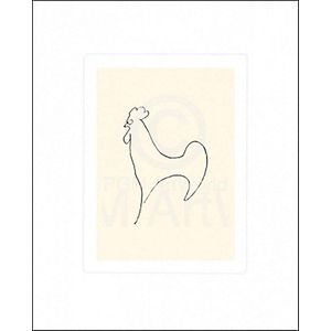 Kunstdruk Pablo Picasso - Coq-Detail 50x60cm