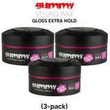 Gummy Styling Wax Gloss Extra Hold 150ml (3-pack)