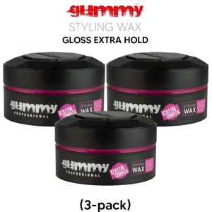 Gummy Styling Wax Gloss Extra Hold 150ml (3-pack)