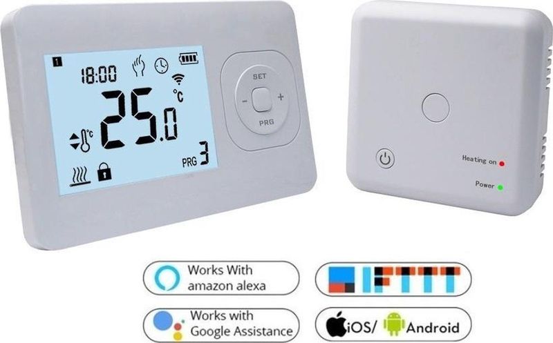 QH - Basic - Wifi Infrarood Verwarming - Draadloze Thermostaat - Compacte Ontvanger