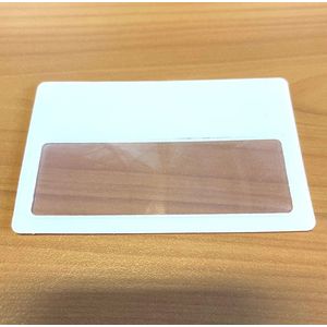 loep vergrootglas Helder creditcard formaat - Half model