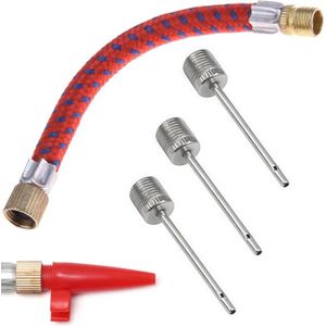 Fiets nippelset 5-delig - Ballenpomp Slangset - Ballen Nippelset - Voetbal nippelset