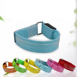 Reflecterende Hardloop Verlichting - Hardloop / Fiets Sport Armband Met LED Verlichting – Blauw