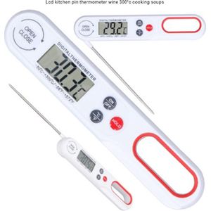 Digitale keuken thermometer - Vlees thermometer - BBQ Thermometer - min 50° C tot 300° - Wit