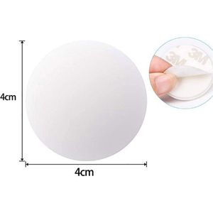Zelfklevende Deurbeschermers - 4cm diameter - Deurbescherming - Deurstopper - Wit