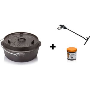 Petromax Dutch Oven ft6-t zonder pootjes inclusief dekselheffer + wax