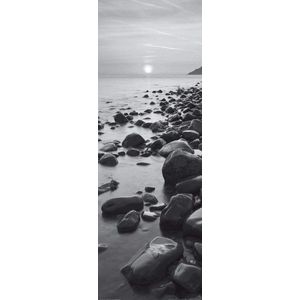 Kunstdruk Adam Burton - Bossington Beach at sunrise 33x95cm