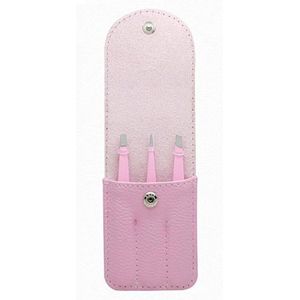 Epileer set - Epileer set  3 stuks - Pincet set - Roze