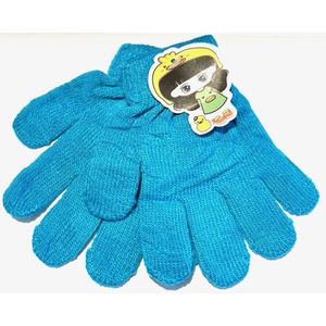 kinder handschoenen - one size - kinderhandschoen - Licht Blauw